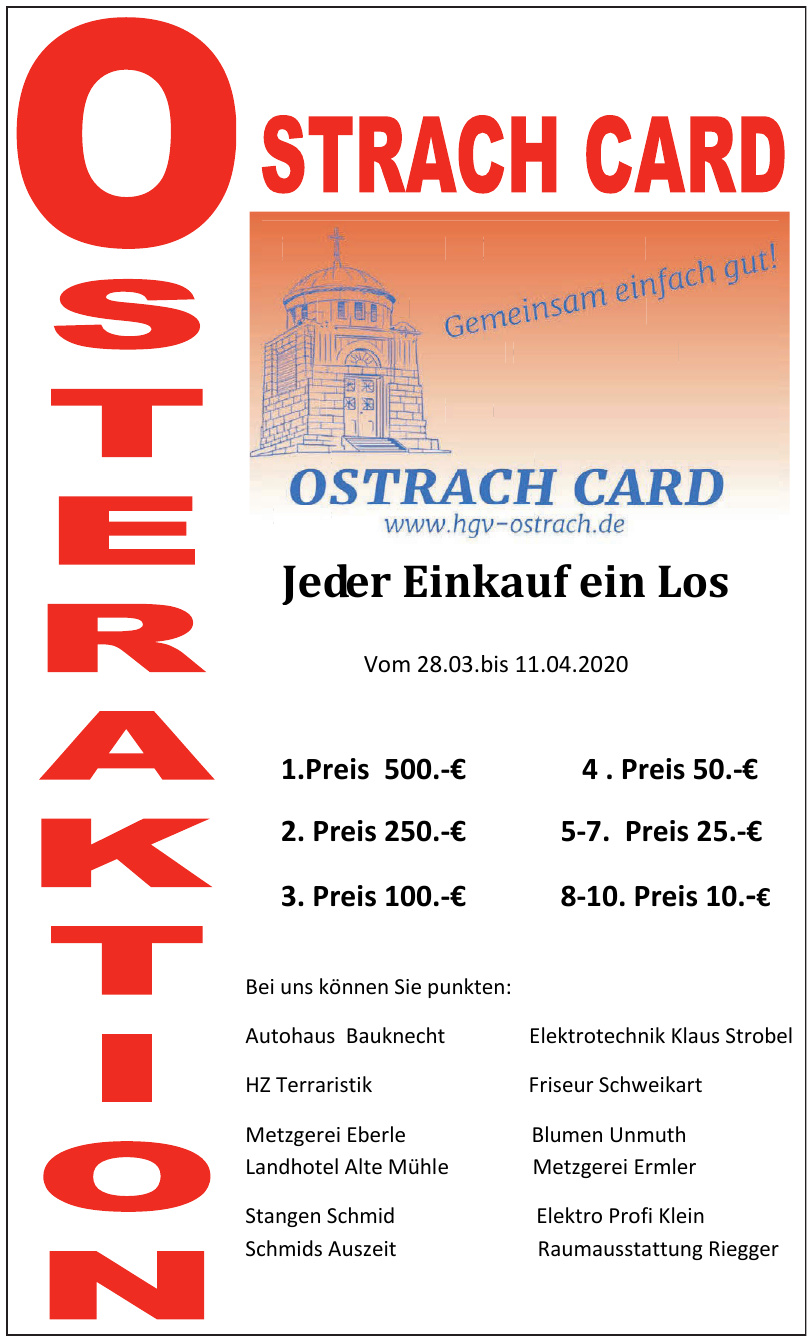 Ostrach Card Ostrach Card
