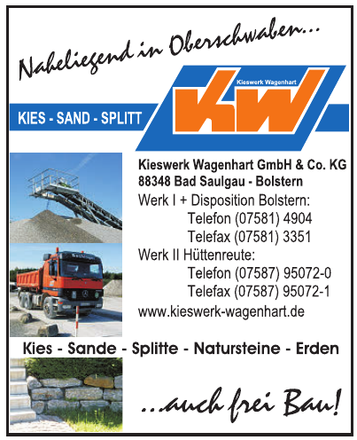 Kieswerk Wagenhart GmbH & Co. KG Kieswerk Wagenhart GmbH & Co. KG