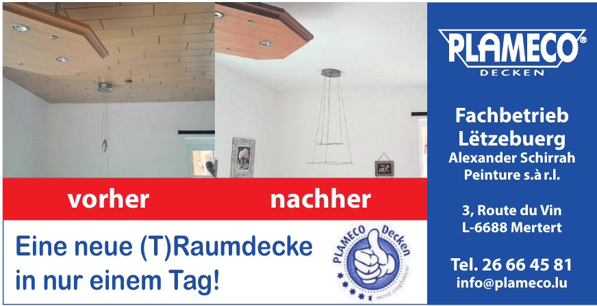 Plameco Decken - Alexander Schirrah Peinture s.àr.l.