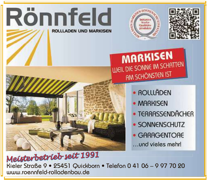 Rönnfeld Rolladen und Markisen