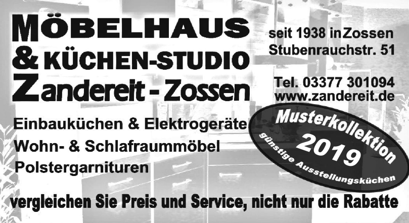 Möbelhaus & Küchen-Studio Zandereit-Zossen Möbelhaus & Küchen-Studio Zandereit-Zossen