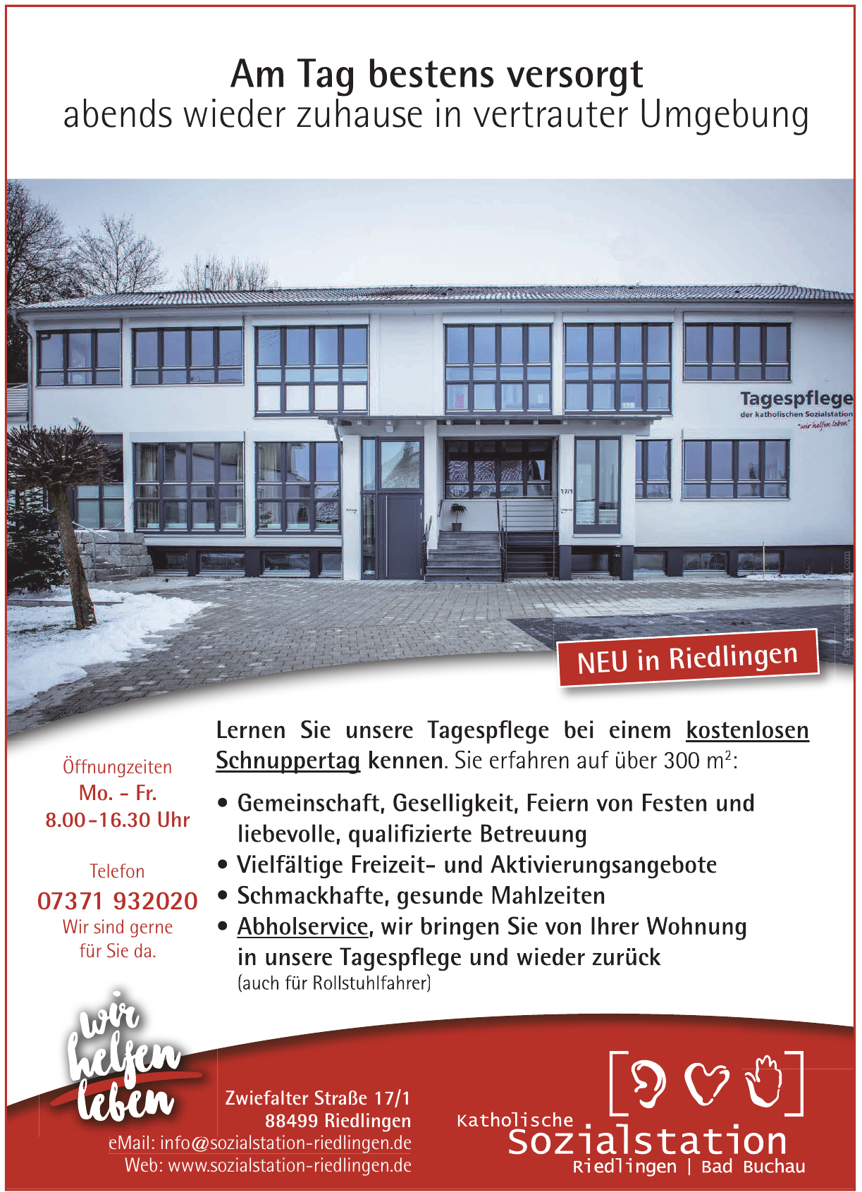 Katholische Sozialstation Riedlingen Katholische Sozialstation Riedlingen