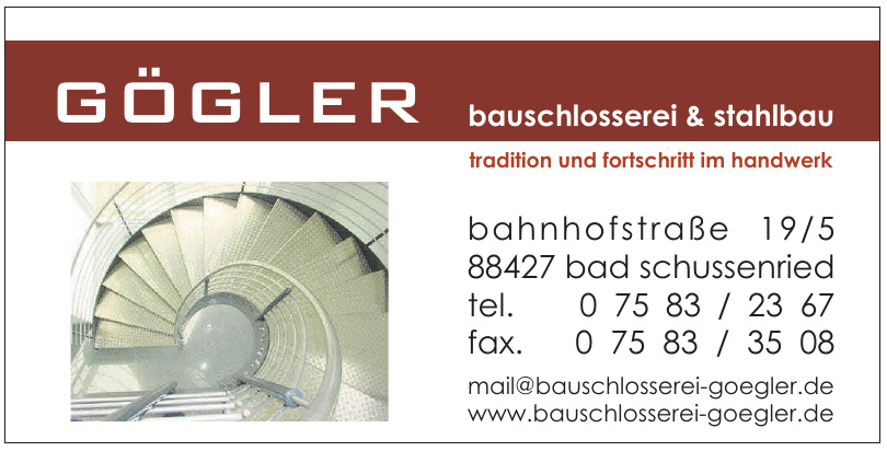 Bauschlosserei Gögler Bauschlosserei Gögler