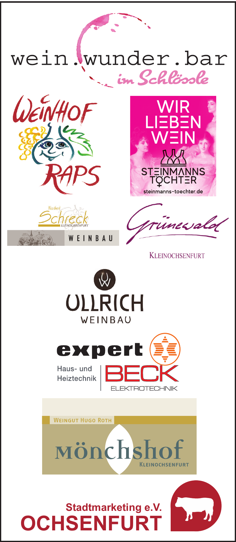 wein. wunder. bar wein. wunder. bar