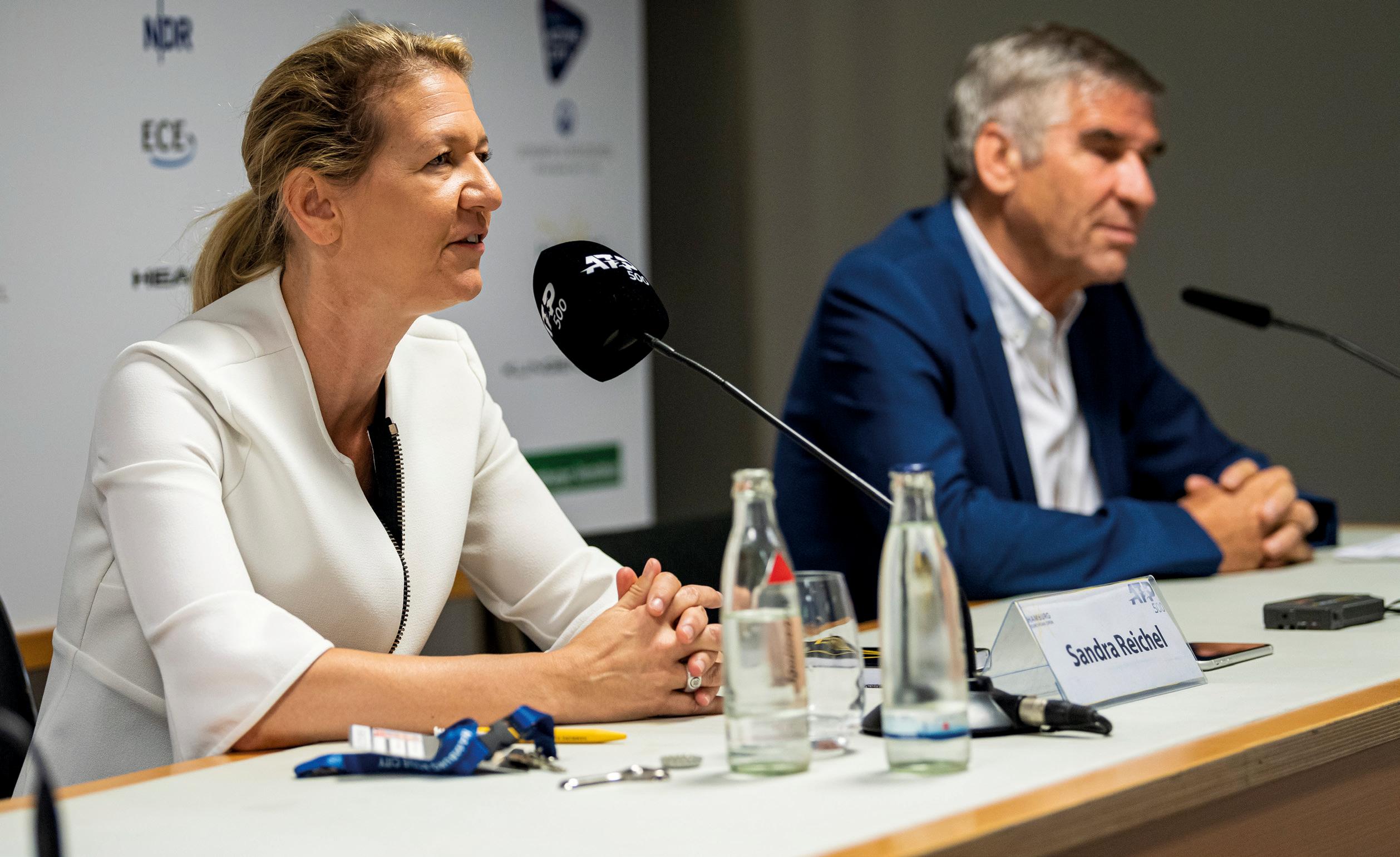 Sandra Reichel und DTB Präsident Ulrich Klaus freuen sich auf die zweite Auflage. Foto European Open/Alexander Scheuer.