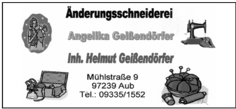 Änderungsschneiderei Angelika Geißendörfer Änderungsschneiderei Angelika Geißendörfer