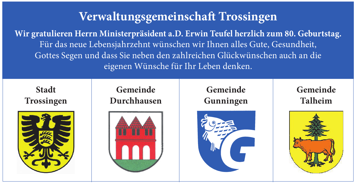 Verwaltungsgemeinschaft Trossingen Verwaltungsgemeinschaft Trossingen