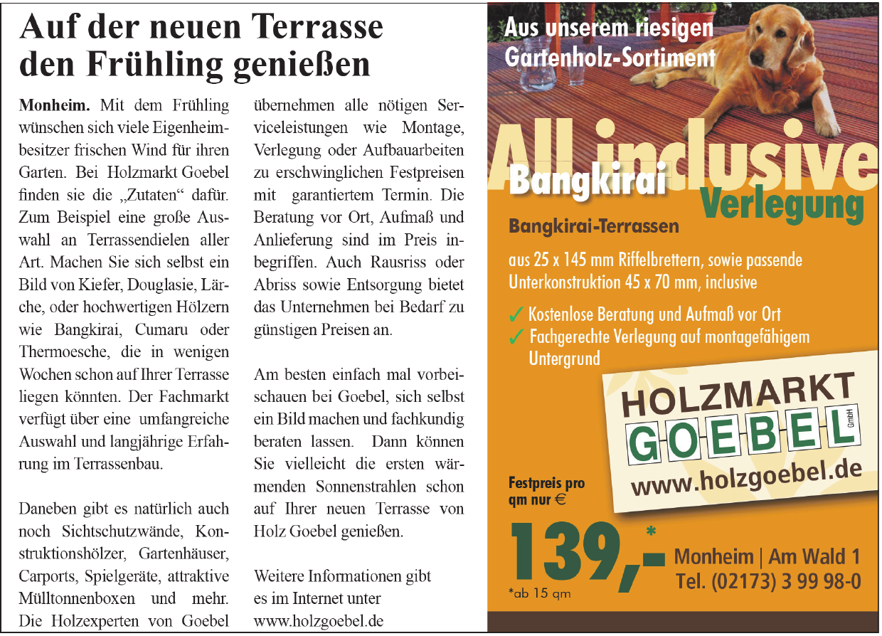 Holzmarkt Goebel Holzmarkt Goebel