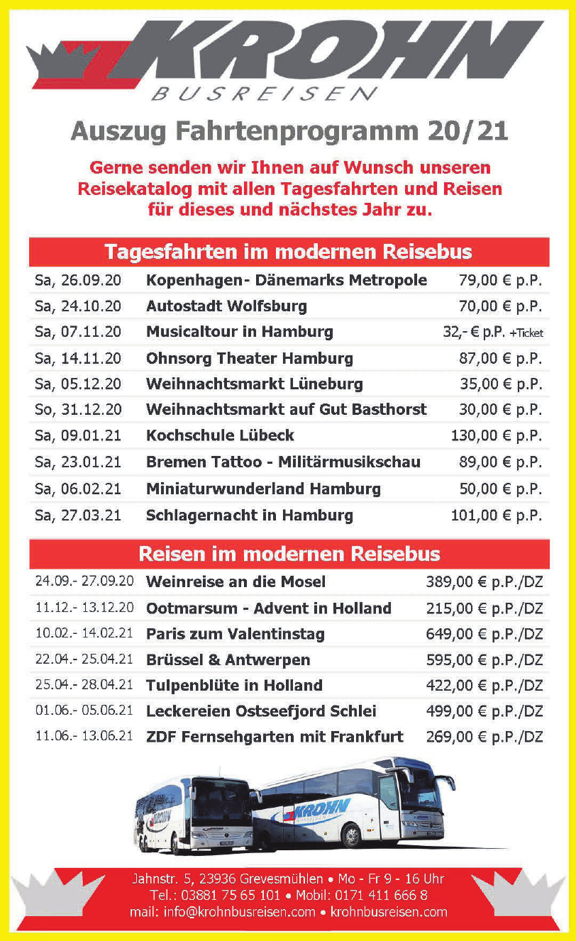 Krohn Busreisen Krohn Busreisen