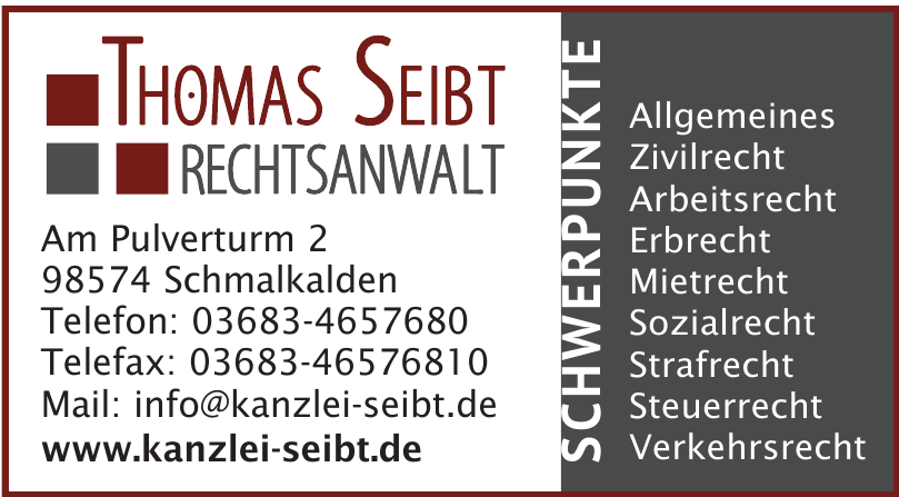 Thomas Seibt Rechtssanwalt Thomas Seibt Rechtssanwalt