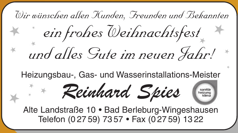 Reinhard Spies Reinhard Spies