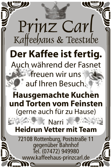 Prinz Carl Kaffeehaus & Teestube Prinz Carl Kaffeehaus & Teestube