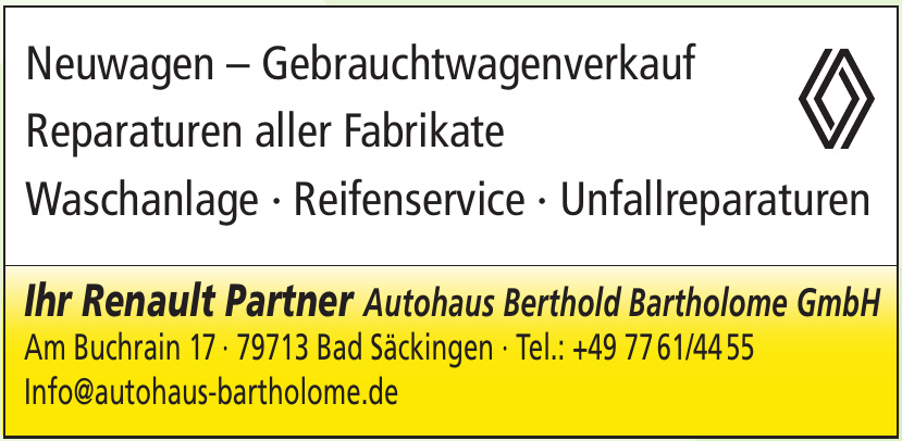 Autohaus Berthold Bartholome GmbH