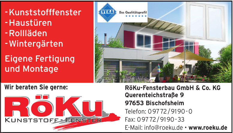 RöKu-Fensterbau GmbH & Co. KG RöKu-Fensterbau GmbH & Co. KG