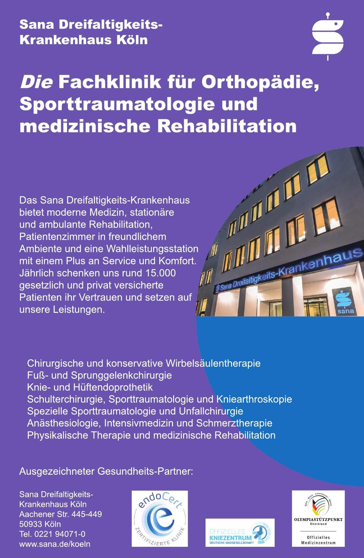 Sana Dreifaltigkeits-Krankenhaus Köln Sana Dreifaltigkeits-Krankenhaus Köln