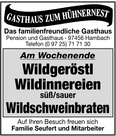 Gasthaus Zum Hühnernest Gasthaus Zum Hühnernest