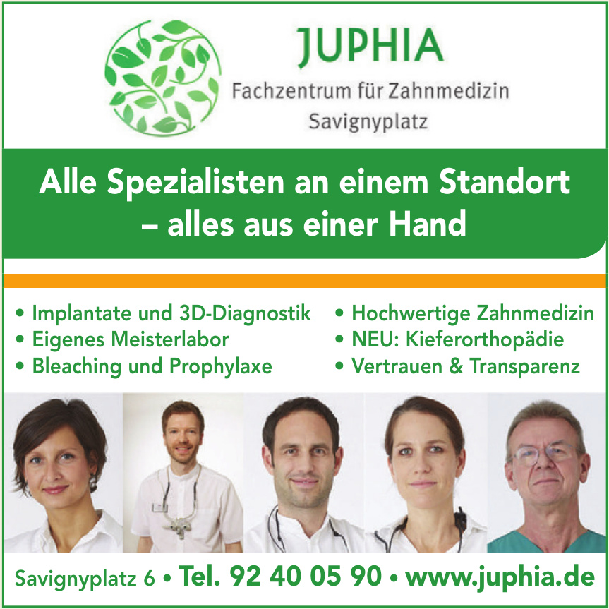 Juphia, Fachzentrum für Zahnmedizin Savignyplatz
