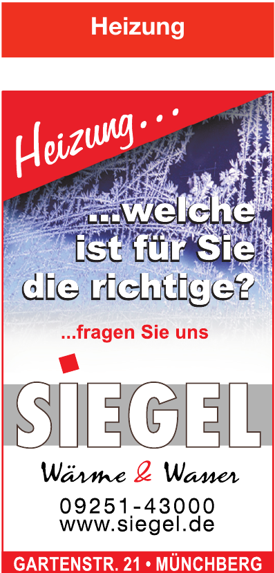 Siegel Wärme & Wasser Siegel Wärme & Wasser