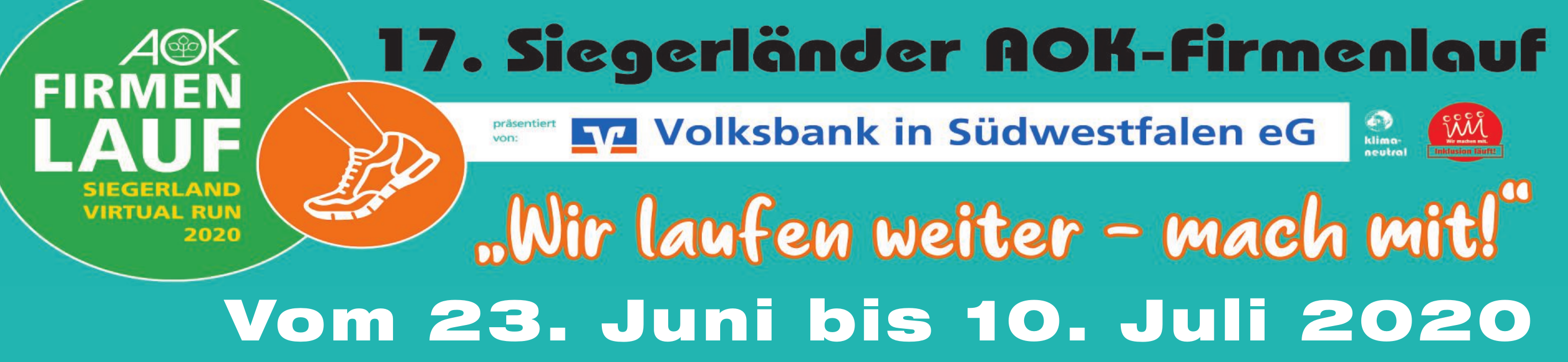 Virtueller Lauf mit offiziellem Startschuss Image 1 Virtueller Lauf mit offiziellem Startschuss Image 1