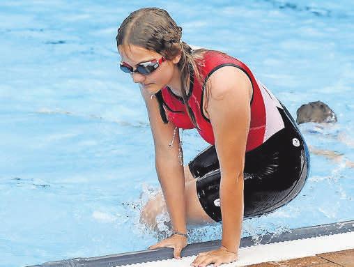 Bahnenschwimmen.FOTO: PFÖRTNER Bahnenschwimmen.FOTO: PFÖRTNER