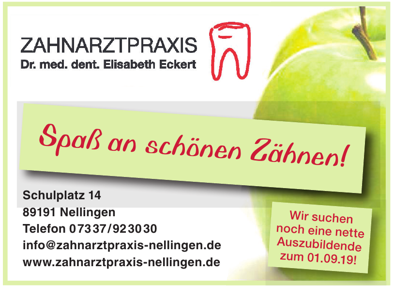 Zahnarztpraxis - Dr. med. dent. Elisabeth Eckert Zahnarztpraxis - Dr. med. dent. Elisabeth Eckert