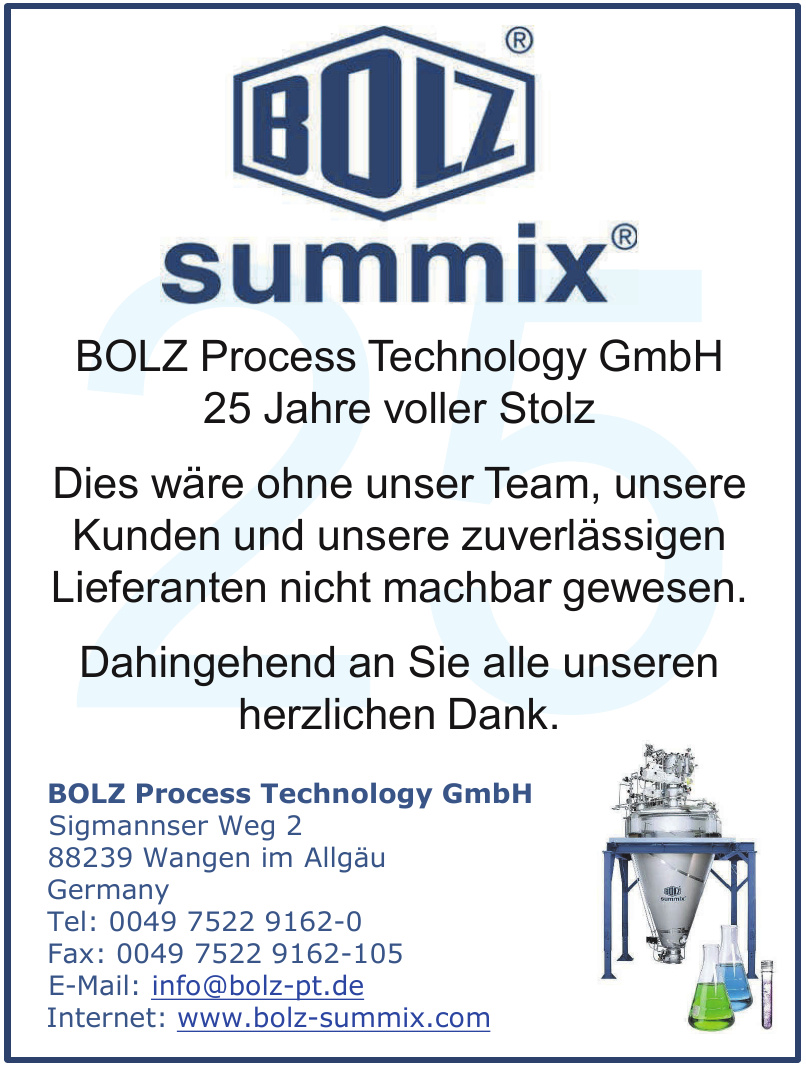BOLZ Process Technology GmbH BOLZ Process Technology GmbH