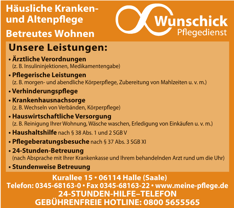 Wunschick Pflegedienst Wunschick Pflegedienst