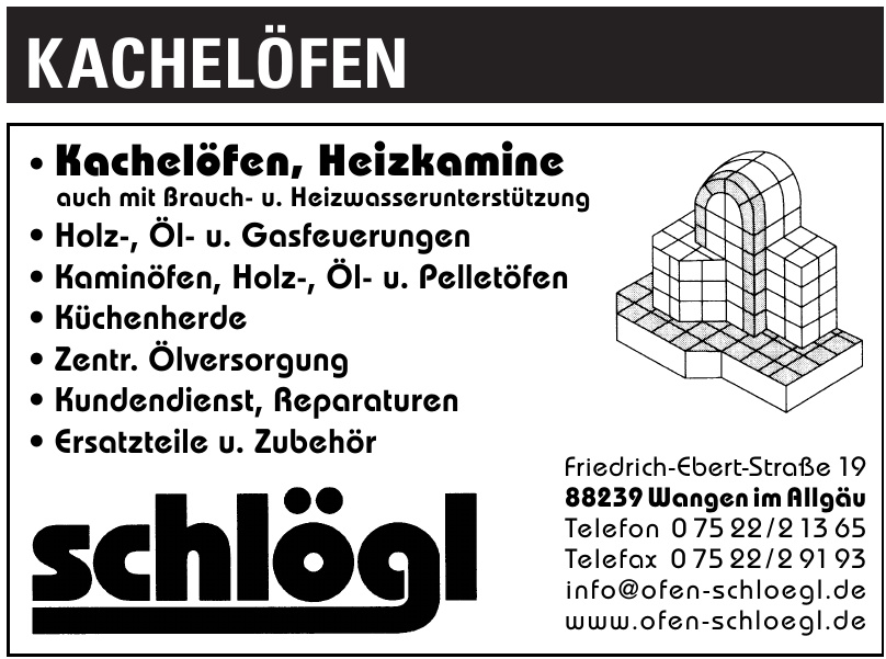 Kachelöfen und Heizkamine Schlögl Kachelöfen und Heizkamine Schlögl