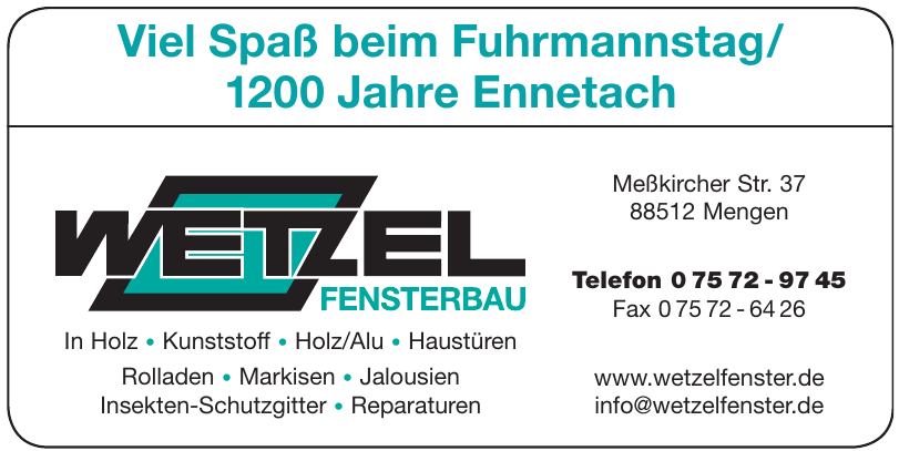 Wetzel Fensterbau Wetzel Fensterbau