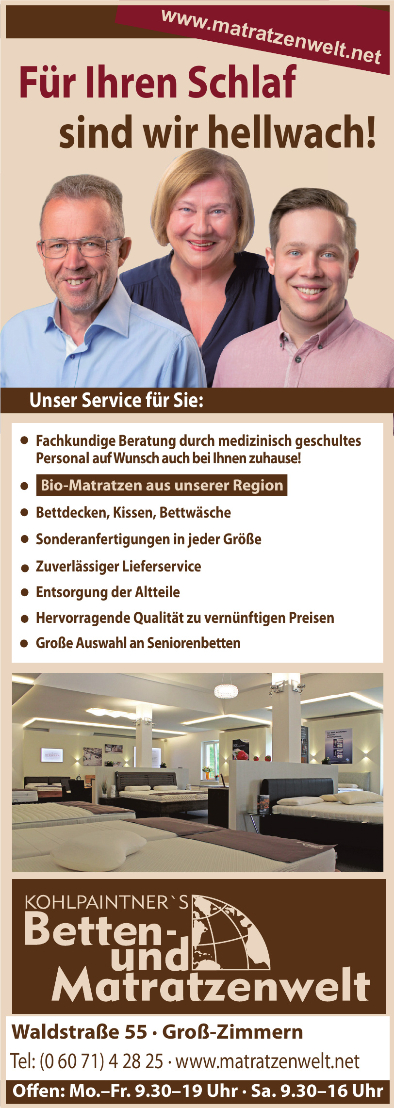 Kohlpaintner´s Betten- und Matratzenwelt Kohlpaintner´s Betten- und Matratzenwelt