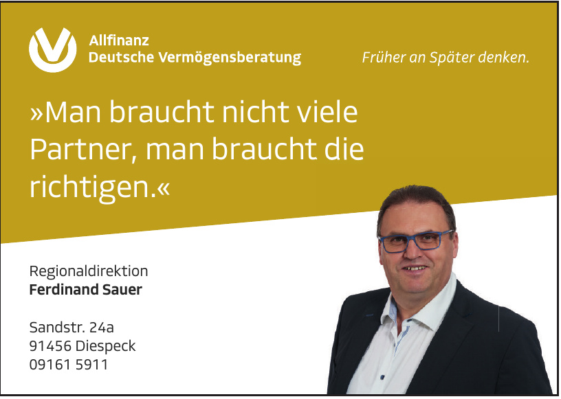 Ferdinand Sauer: Allfinanz Deutsche Vermögensberatung