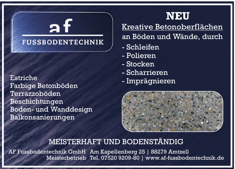 Af Fußbodentechnik GmbH Af Fußbodentechnik GmbH