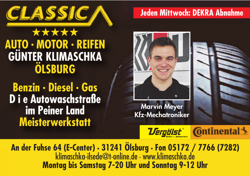 Auro-Motor-Reifen Günter Klimaschka Ölsburg GmbH & Co. KG Auro-Motor-Reifen Günter Klimaschka Ölsburg GmbH & Co. KG