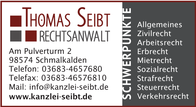 Thomas Seibt Rechtssanwalt Thomas Seibt Rechtssanwalt