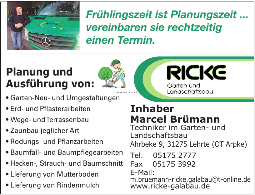 Ricke Garten- und Landschaftsbau Ricke Garten- und Landschaftsbau