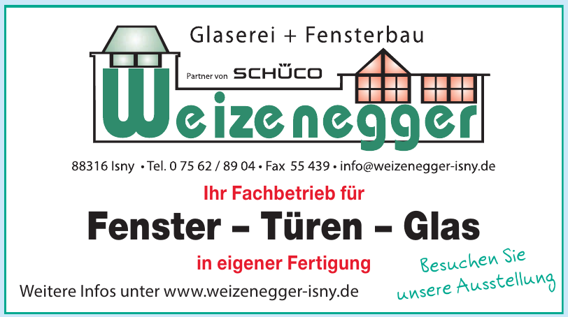 Glaserei und Fensterbau Weizenegger Glaserei und Fensterbau Weizenegger