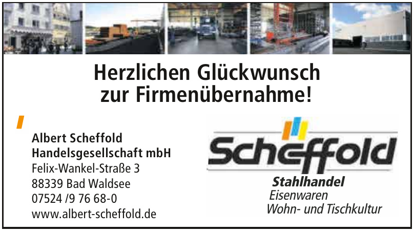 Albert Scheffold Handelsgesellschaft mbH Albert Scheffold Handelsgesellschaft mbH