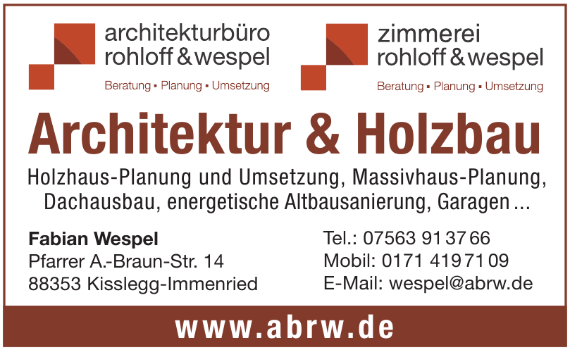 Architekturbüro Rohloff & Wespel Architekturbüro Rohloff & Wespel