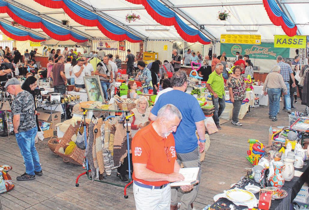 Der Zeltflohmarkt startet am Freitag um 16 Uhr. Der Zeltflohmarkt startet am Freitag um 16 Uhr.