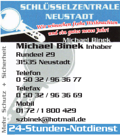 Schlüsselzentrale Neustadt Michael Binek