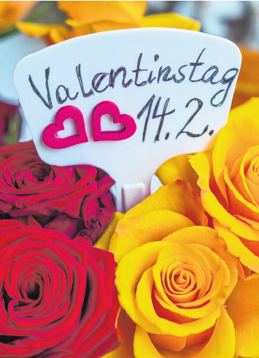 Am 14. Februar ist Valentinstag – Tag der Liebenden. FOTO: PATRICK PLEUL Am 14. Februar ist Valentinstag – Tag der Liebenden. FOTO: PATRICK PLEUL
