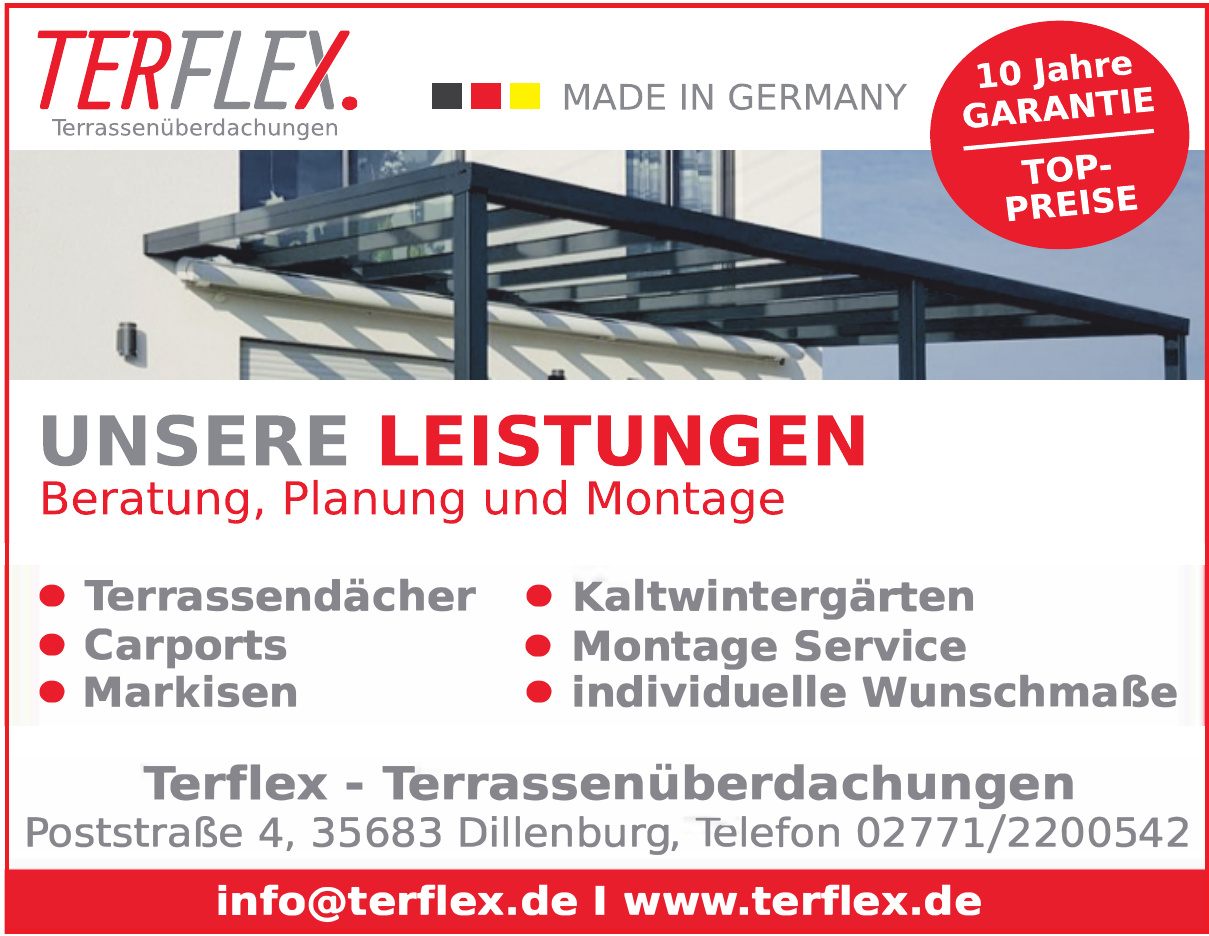 Terflex - Terrassenüberdachungen