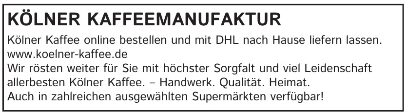 Kölner Kaffeemanufaktur Kölner Kaffeemanufaktur