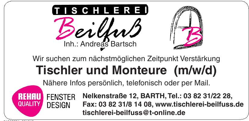 Tischlerei Beilfuß Tischlerei Beilfuß