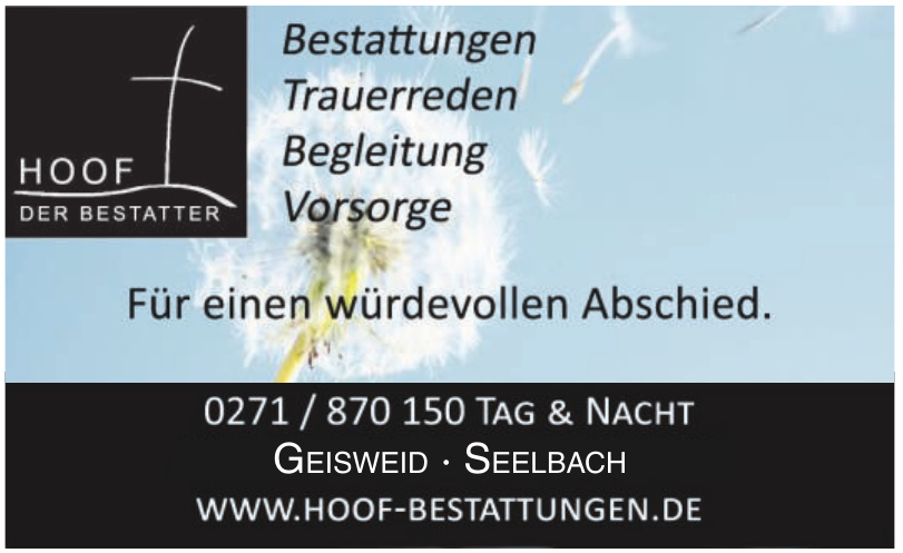 Hoof Bestattungen Hoof Bestattungen