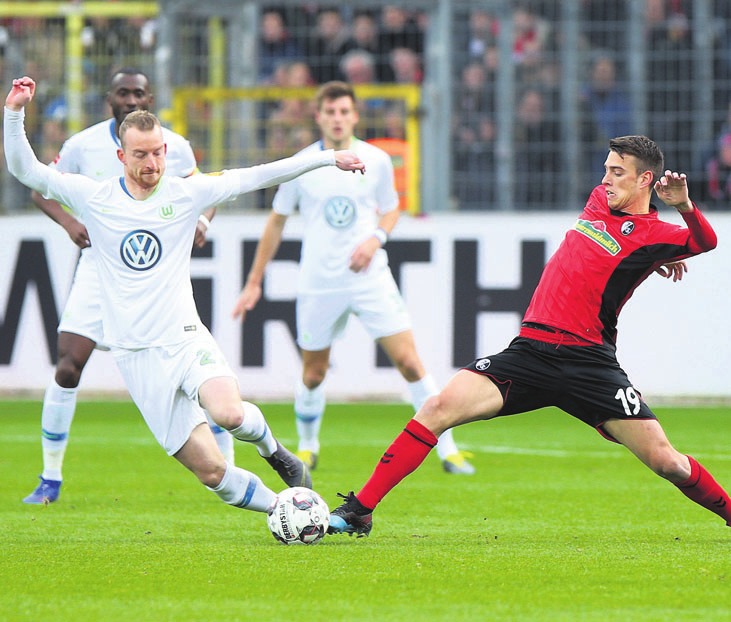 Gegen den SC Freiburg gingen die Wölfe dreimal in Führung. Am Ende stand es allerdings 3:3. Foto: regios24 Gegen den SC Freiburg gingen die Wölfe dreimal in Führung. Am Ende stand es allerdings 3:3. Foto: regios24