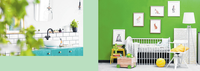 Grün sorgt für Frische und Natürlichkeit. FOTOS: ISTOCKPHOTO/BELCHONOCK/ KATARZYNABIALASIEWICZ Grün sorgt für Frische und Natürlichkeit. FOTOS: ISTOCKPHOTO/BELCHONOCK/ KATARZYNABIALASIEWICZ
