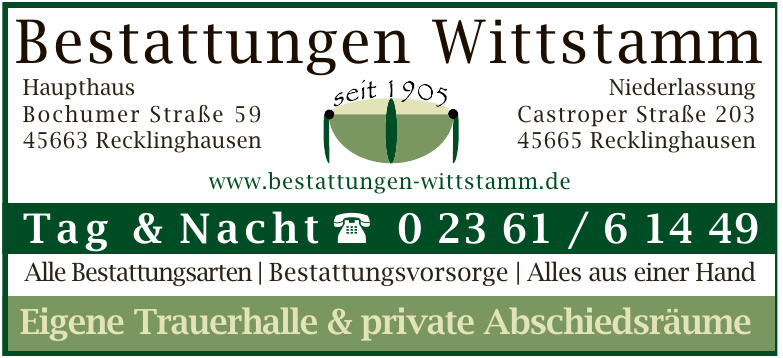 Bestattungen Wittstamm