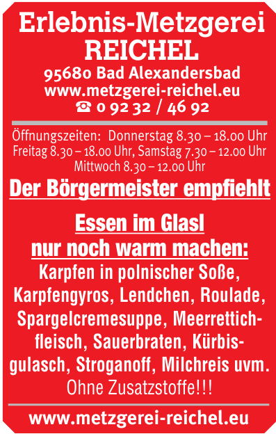 Erlebnis-Metzgerei Reichel Erlebnis-Metzgerei Reichel