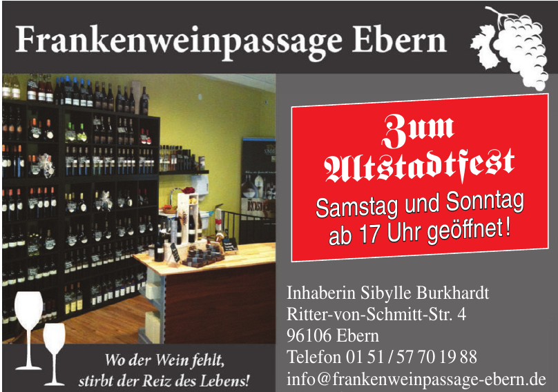 Frankenweinpassage Ebern Frankenweinpassage Ebern